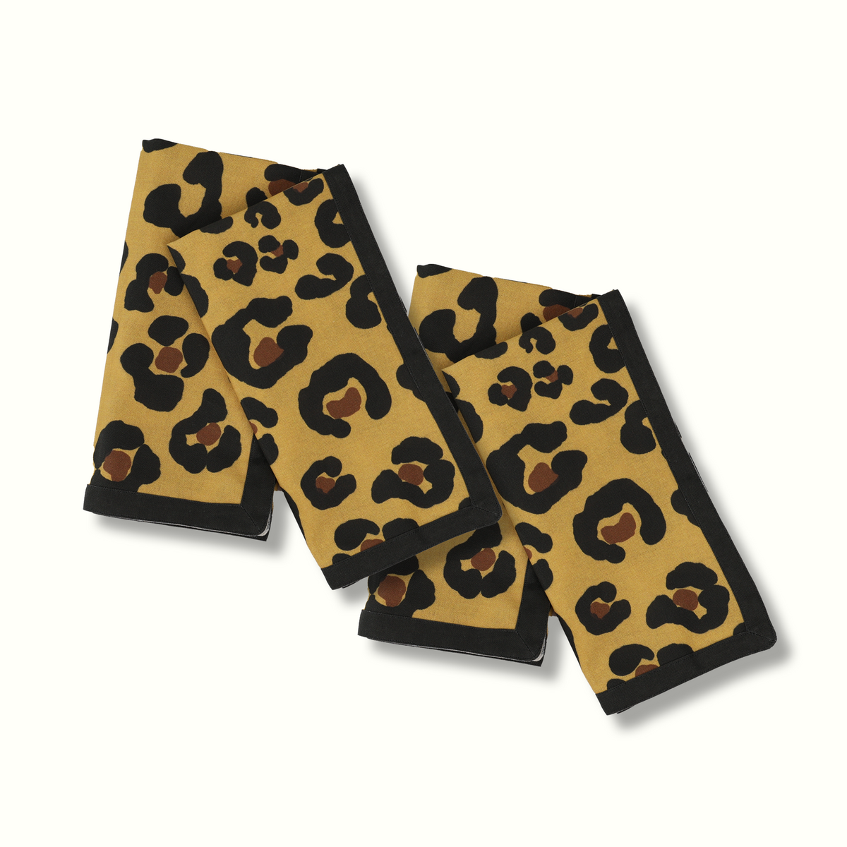 Animal Print Cotton Dinner Napkins