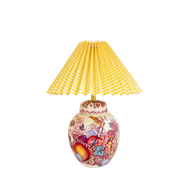 Antique Mason's Fruit Basket Lamp