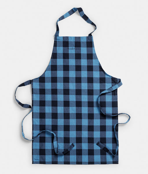 Apron Checked Blue