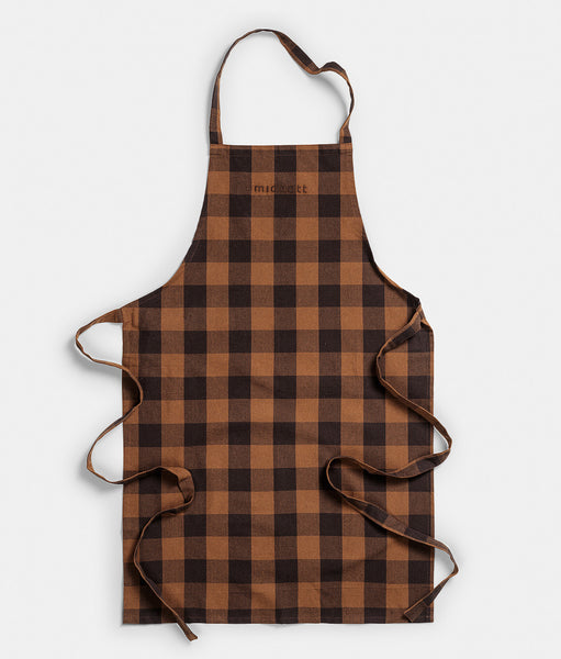 Apron Checked Brown
