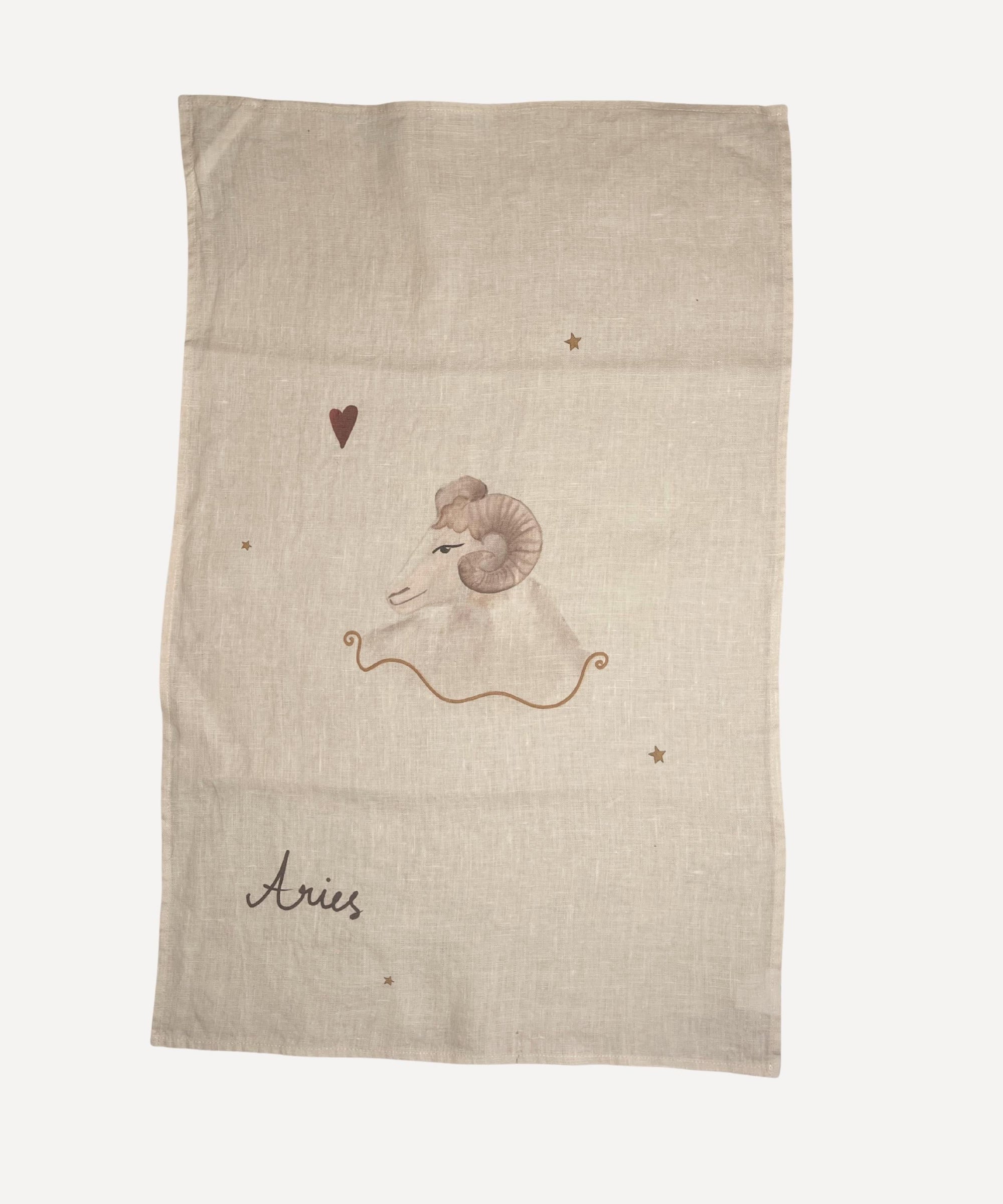Linen Tea Towel "Aries"