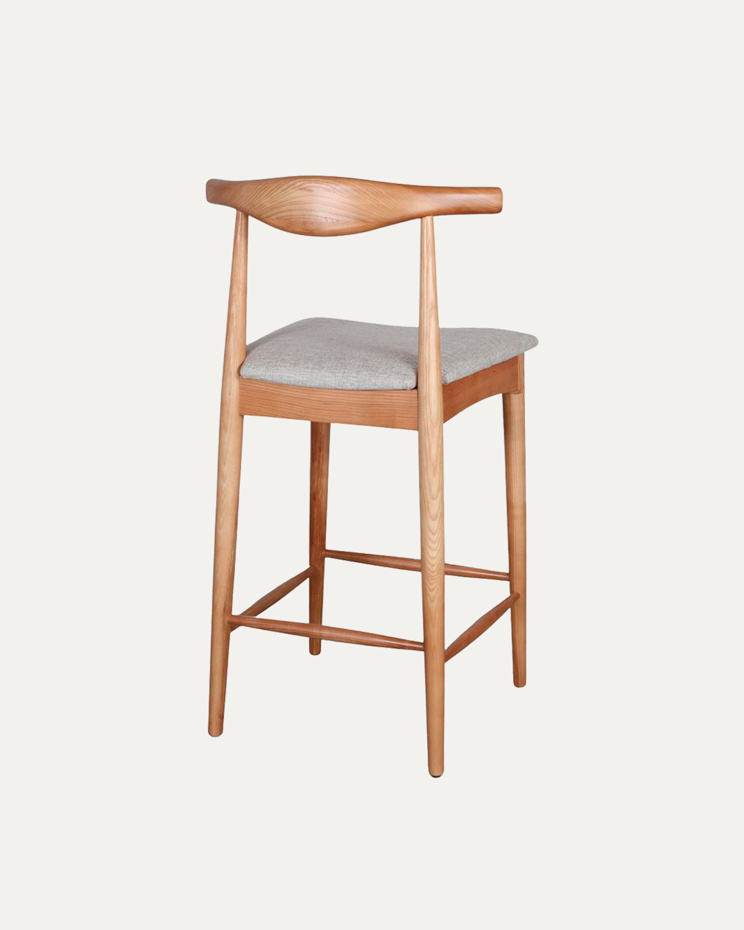 Nagoya Beige Ashwood Bar Stool