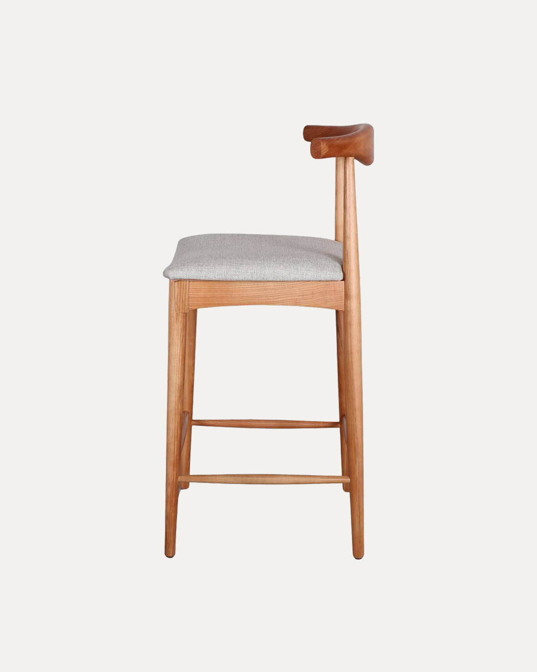Nagoya Beige Ashwood Bar Stool