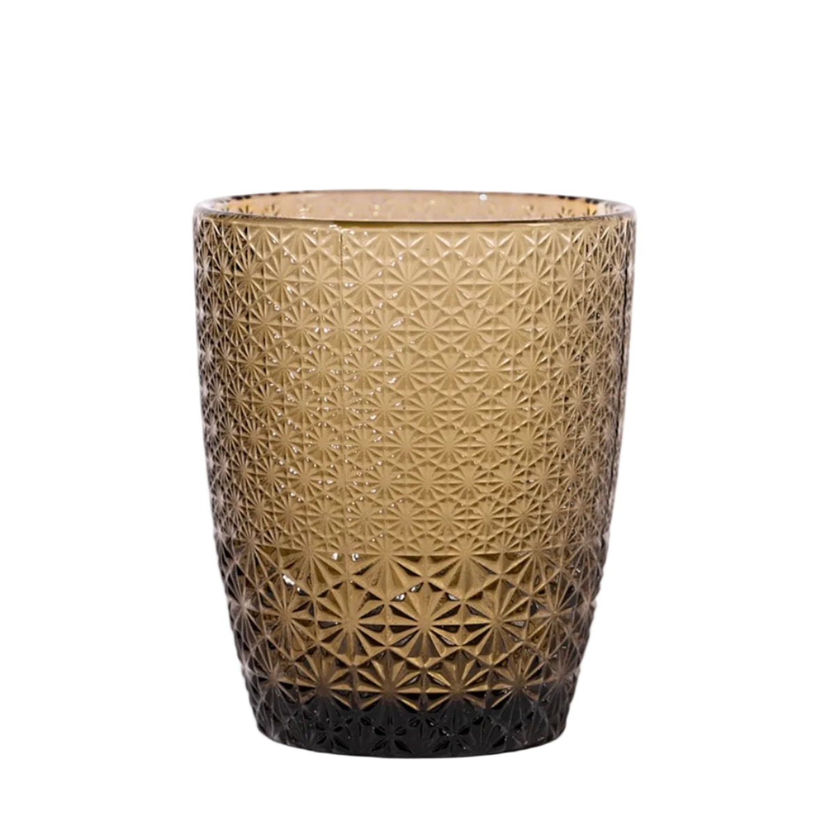 Embossed Drinking Glass | Handcrafted Glass | Set of 4