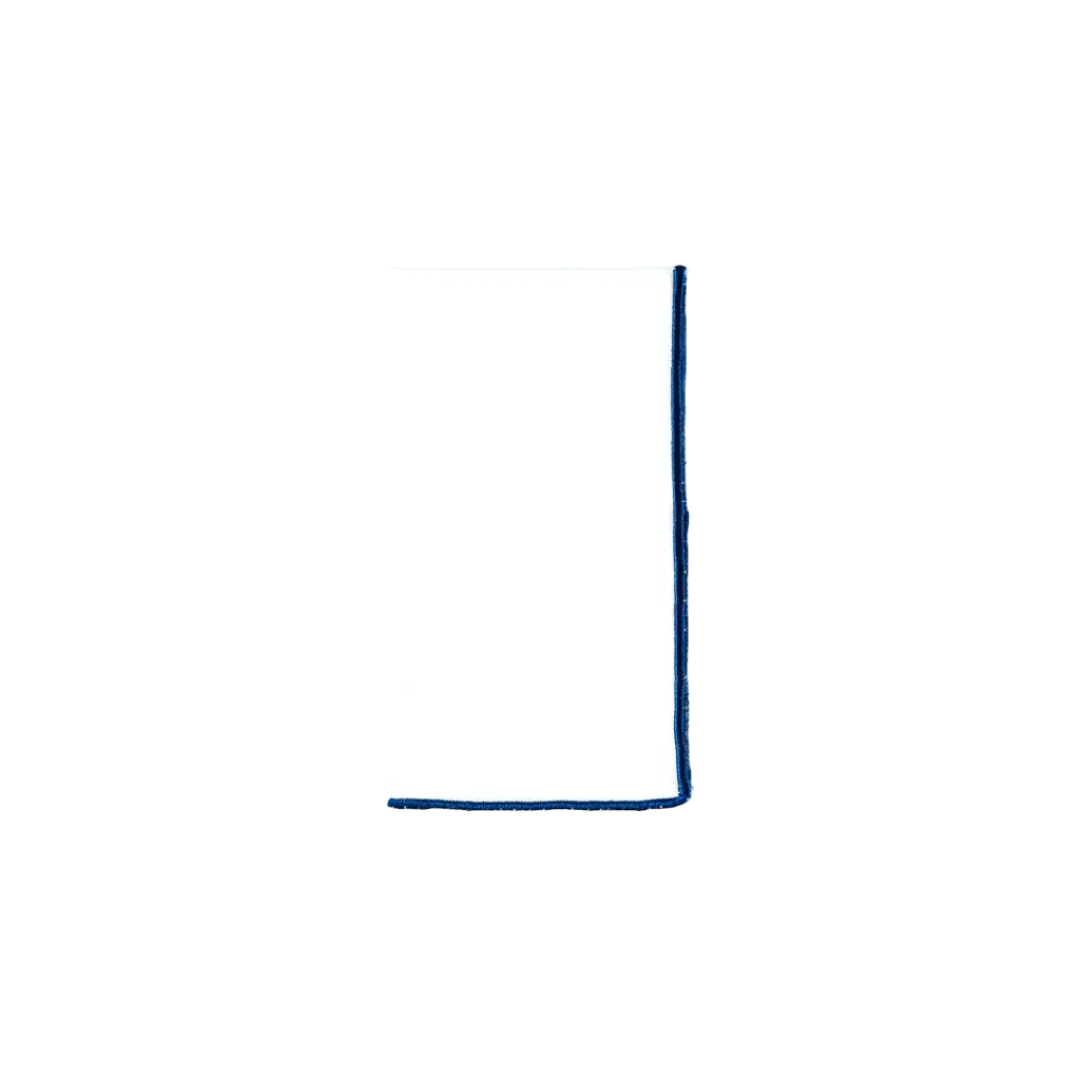 Paris Napkin, White and Blue