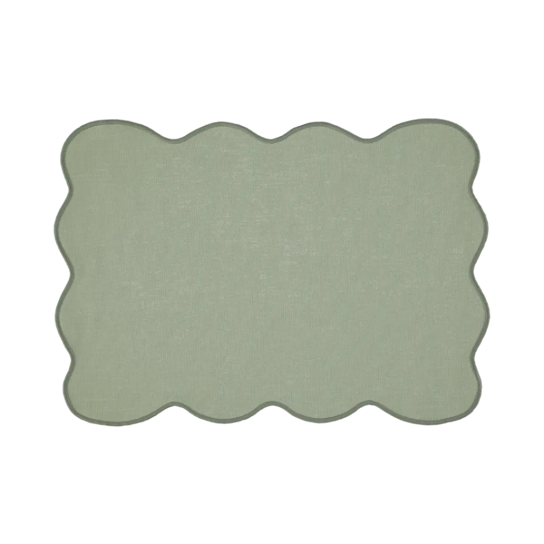 Palma Stain-Resistant Placemat, Green on Green
