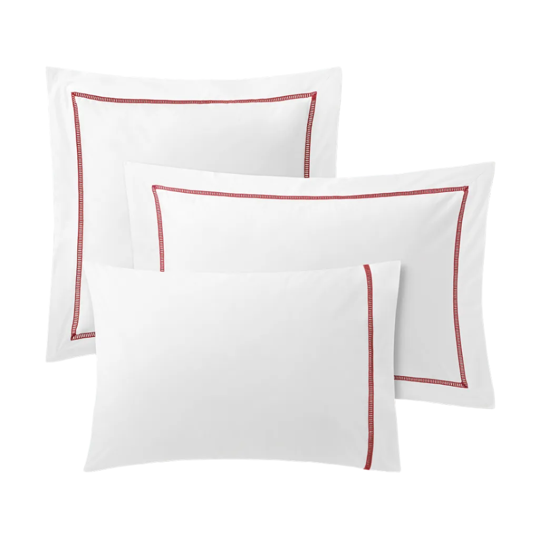 Graça Cotton Pillowcase, 200-Thread-Count Percale