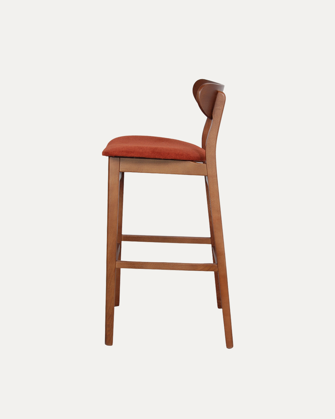 Malmö Terracotta Ashwood Bar Stool