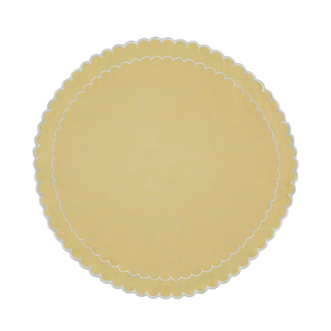 Individual Filipa, Amarelo com Branco