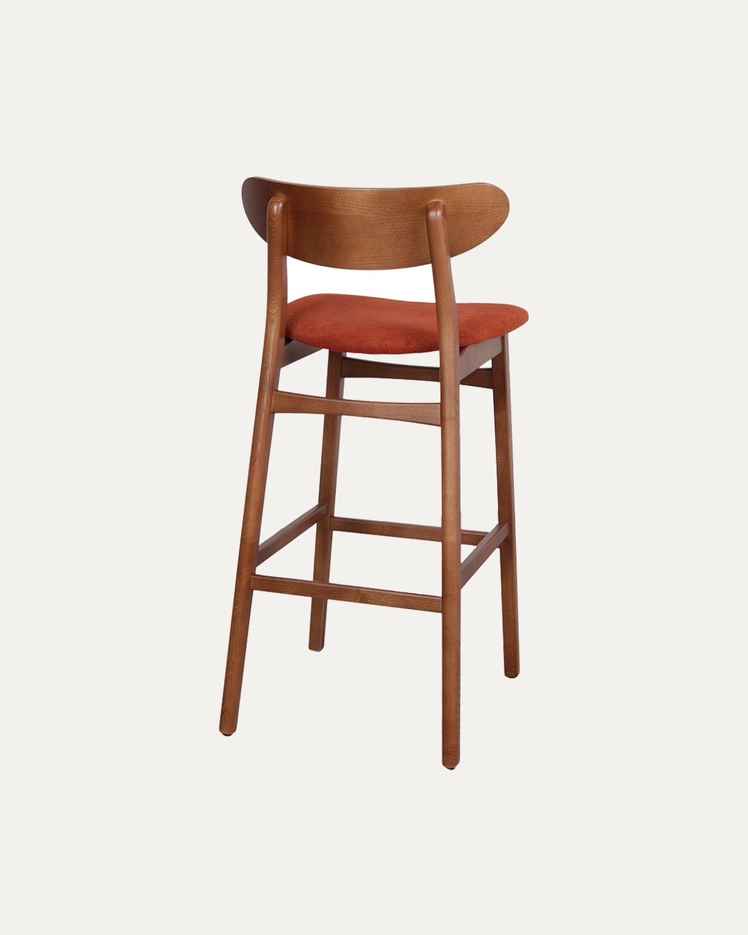 Malmö Terracotta Ashwood Bar Stool