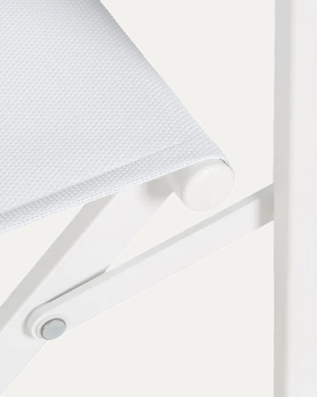 Douro Folding Director’s Chair in White Aluminium with Armrests