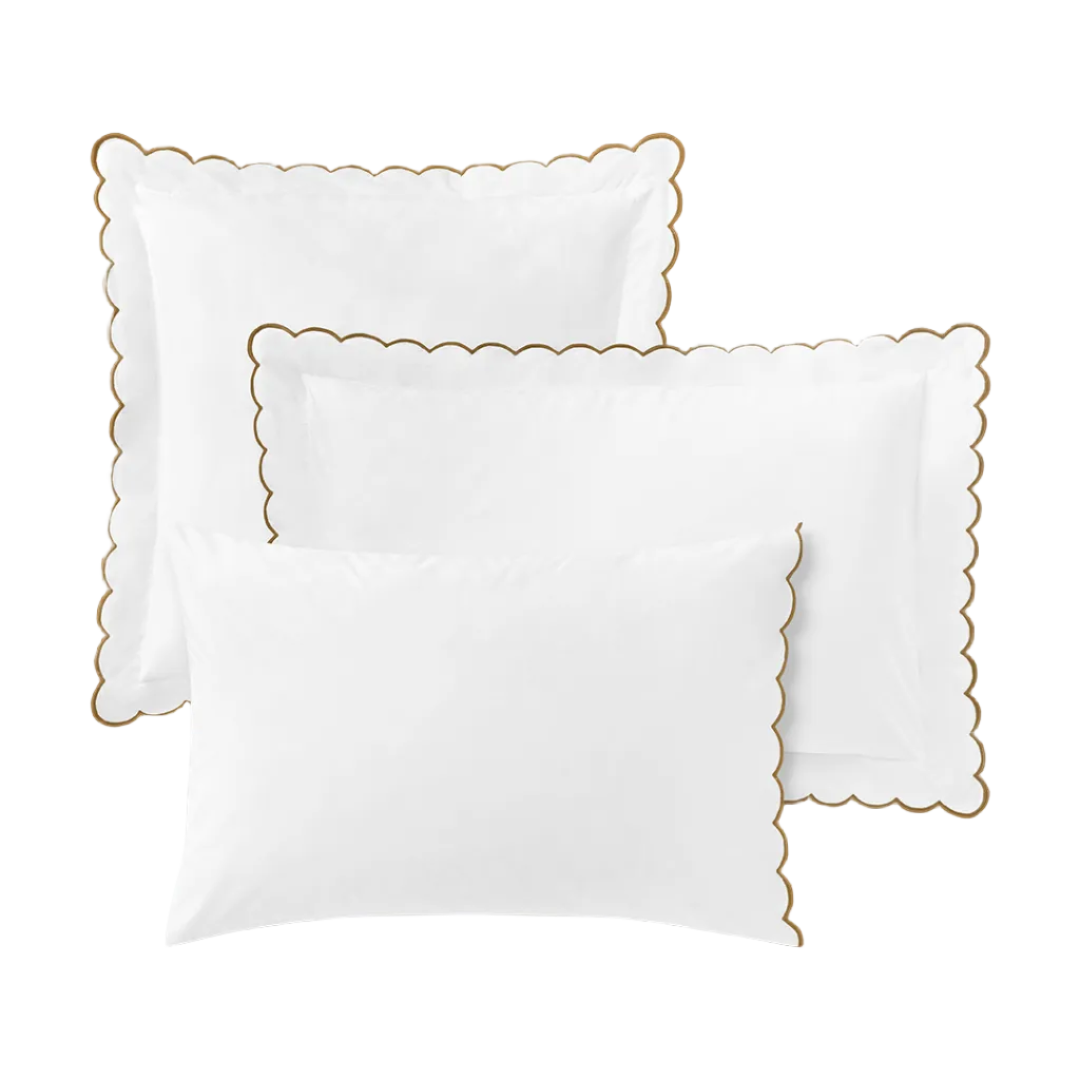 Aurora Cotton Pillowcase, 200-Thread-Count Percale