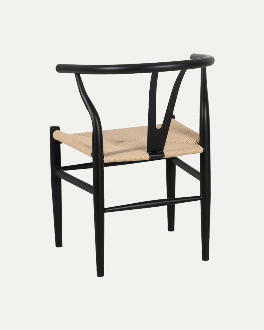 Oslo Chair with Black-Effect Metal Arms and Rope Seat
