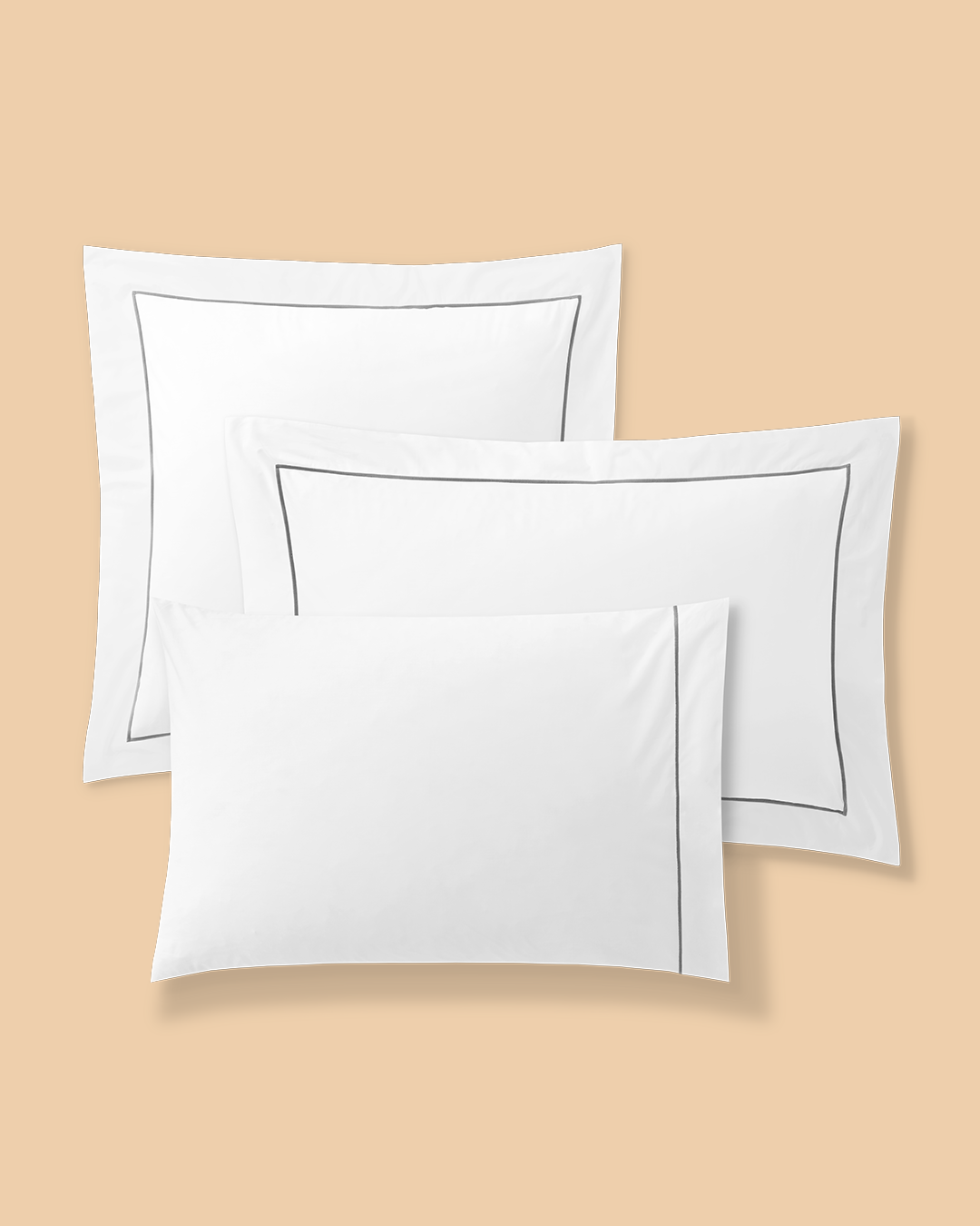 Amélia Cotton Pillowcase, 200-Thread-Count Percale