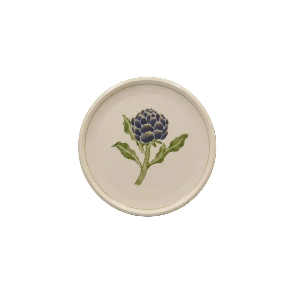 Artichoke Appetizer Plate with Lined Border