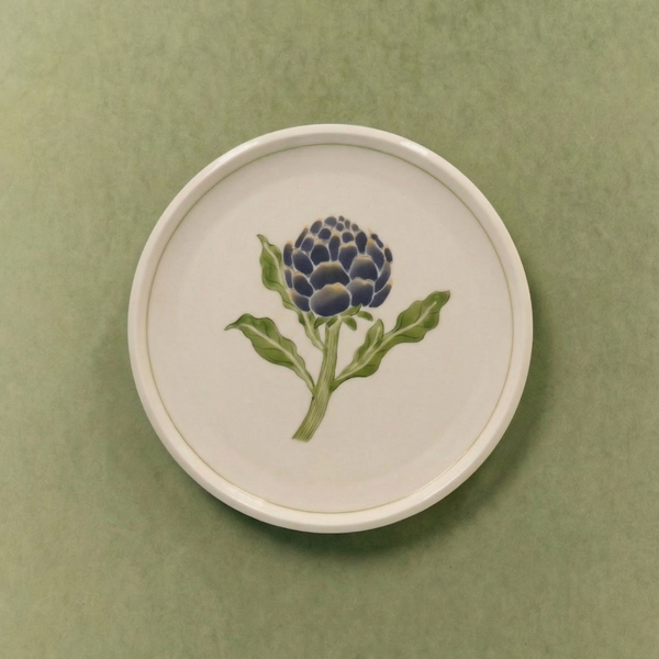 Artichoke Appetizer Plate with Lined Border