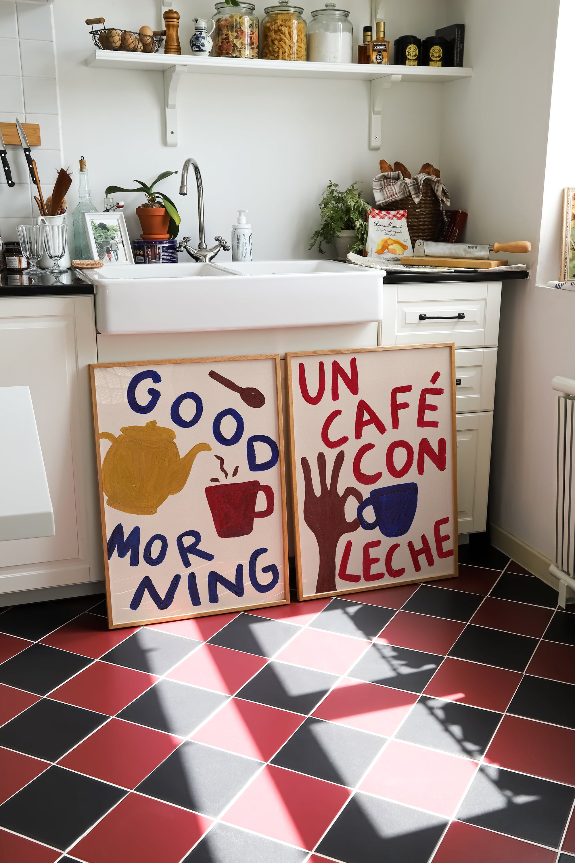 Good Morning Hand Painted Print