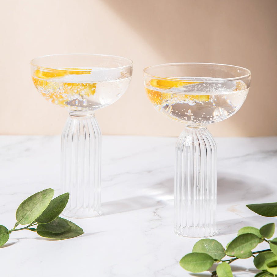 Cocktail Glass | Handcrafted Indian Glassware | 240ml (Set of 2)