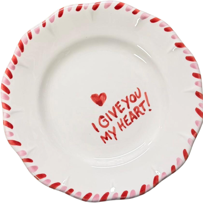 I Give You My Heart Plate - 16cm