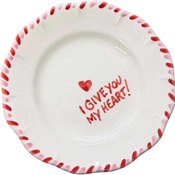 I Give You My Heart Plate - 16cm