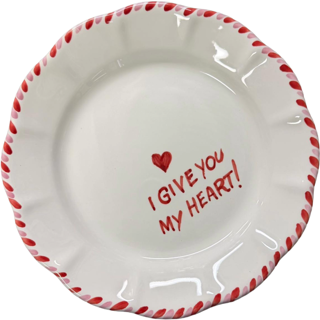 I Give You My Heart Plate - 20cm