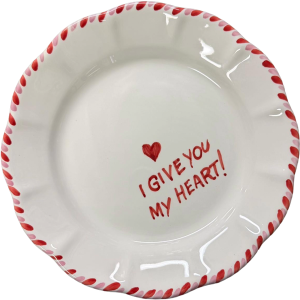 I Give You My Heart Plate - 20cm