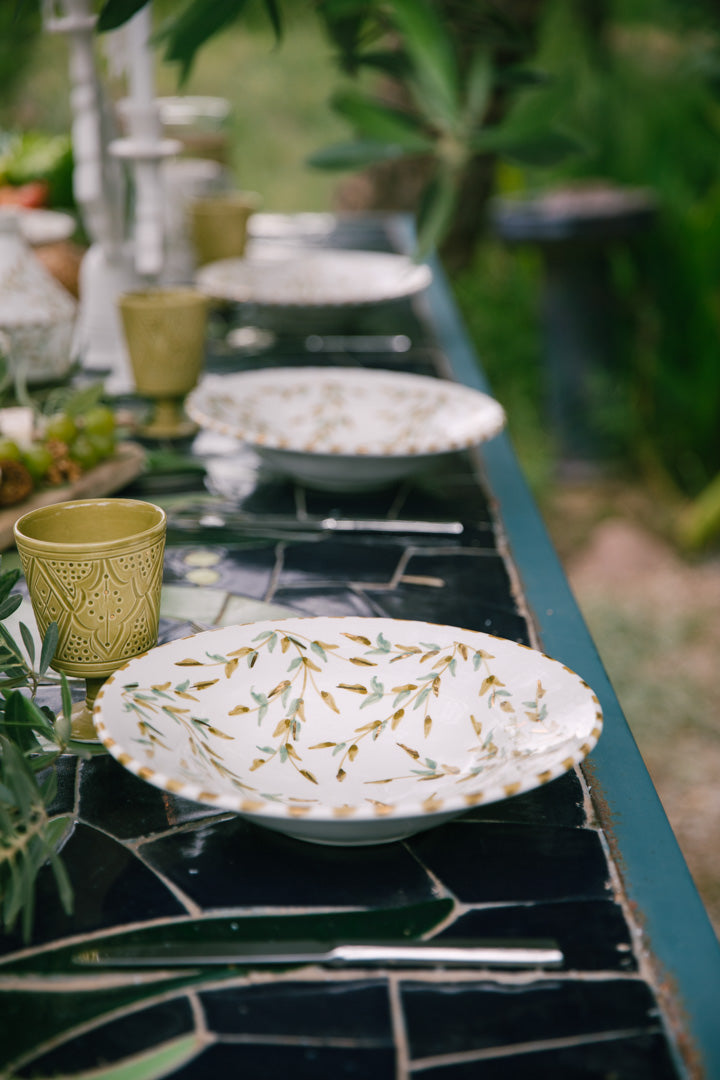 ASSIETTE A PATES FEUILLES GOLD (9687743856959)