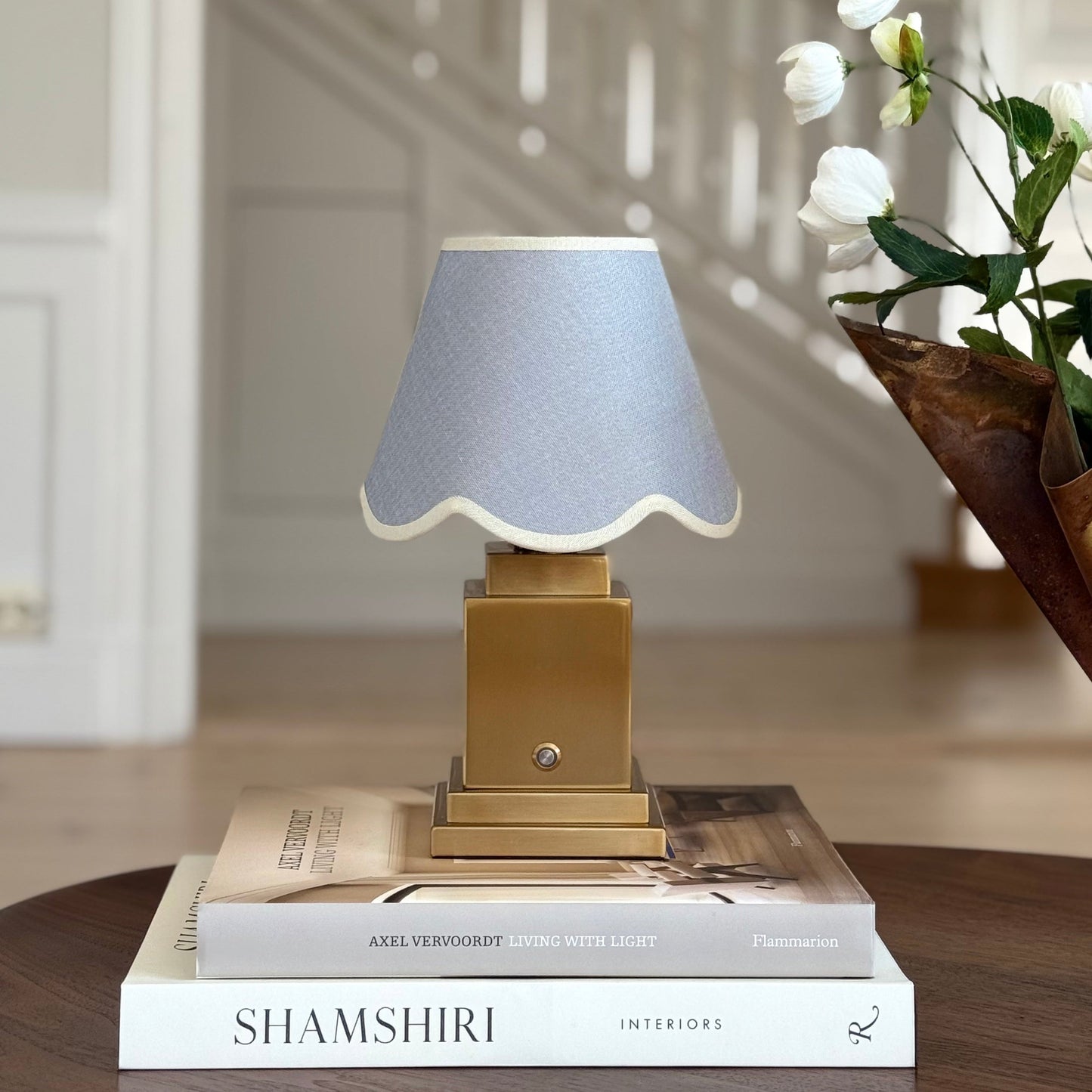 Athena Gold Rechargeable Table Lamp