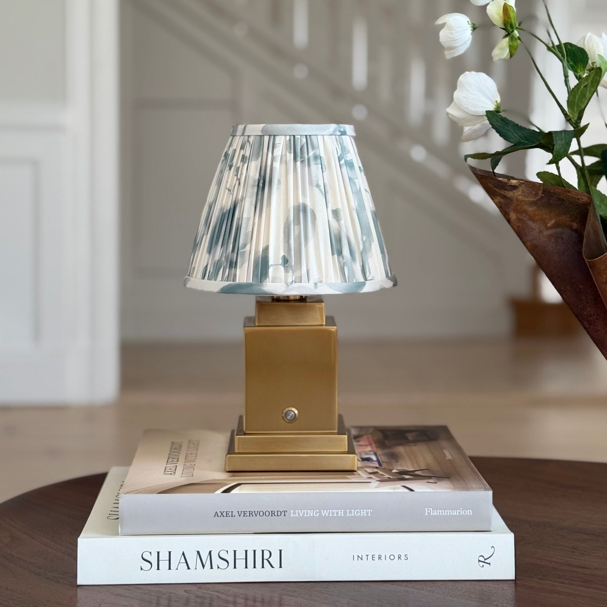 Athena Gold Rechargeable Table Lamp
