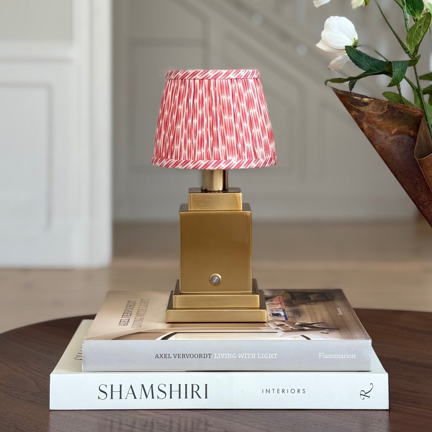 Athena Gold Rechargeable Table Lamp