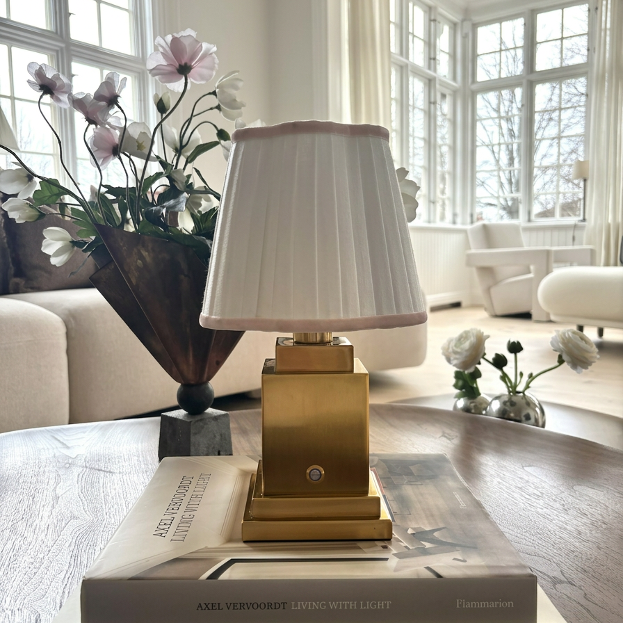 Athena Gold Rechargeable Table Lamp