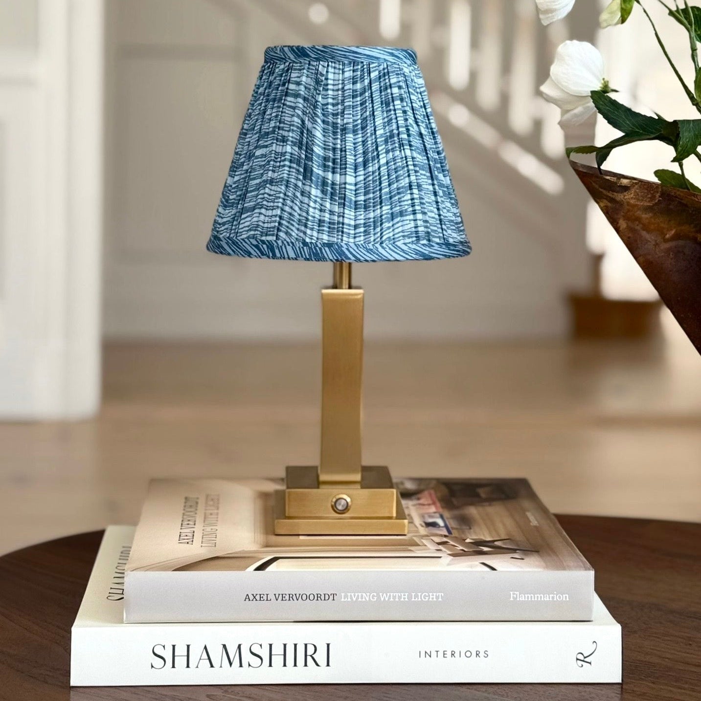 Lampshade Blue Wave