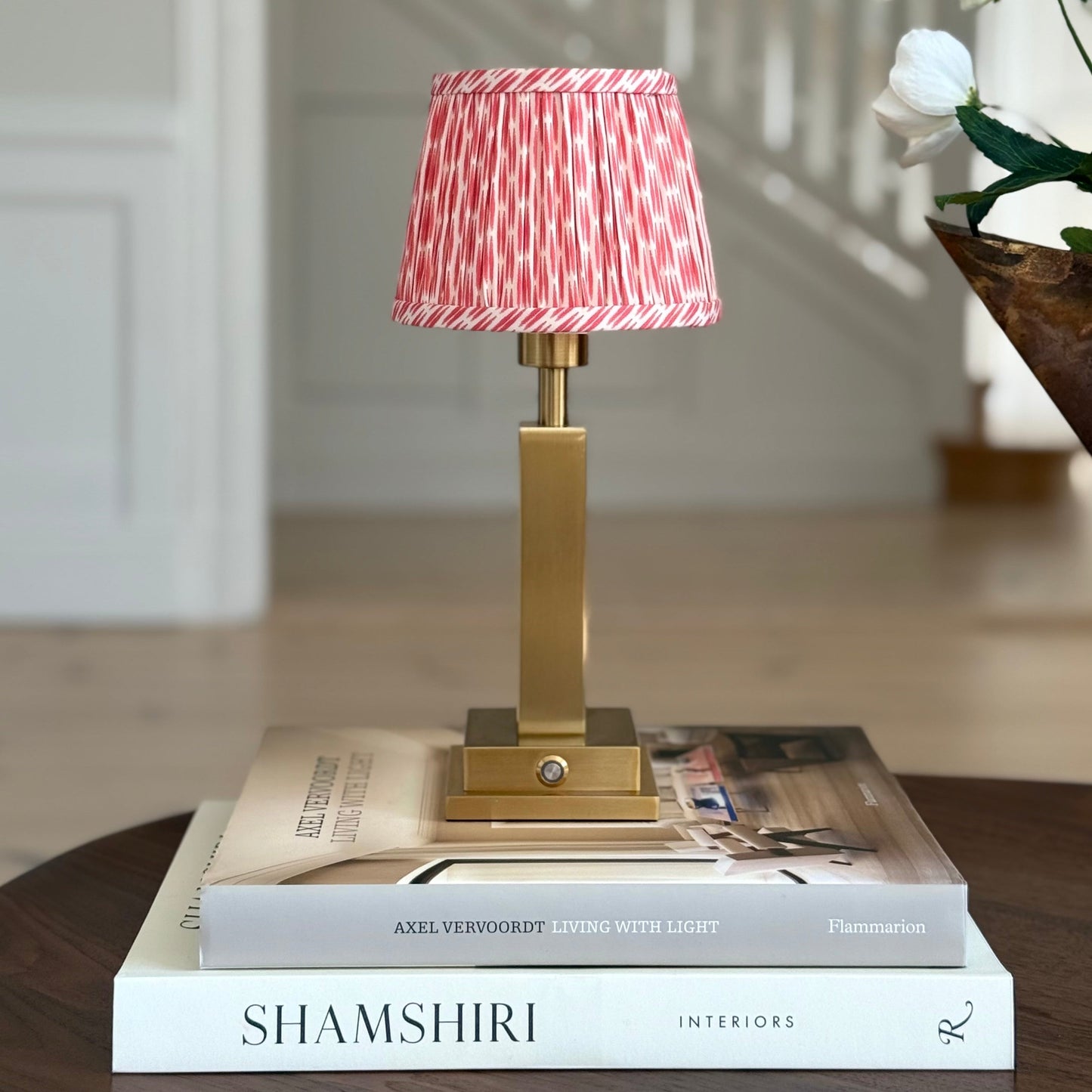 Lampshade Red Ikat