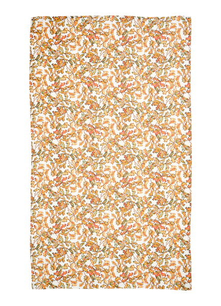 Autumn Leaves Oak Linen Table Cloth