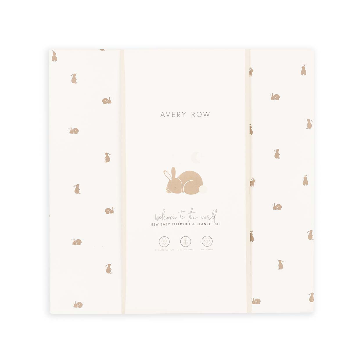 New Baby Sleepsuit and Blanket Gift Set - Bunny