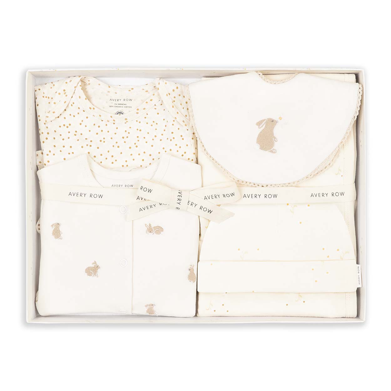 New Baby Starter Gift Set - Bunnies / Daisy Meadow / Wild Chamomile