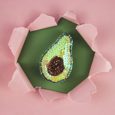 Avocado Sequin Ornament