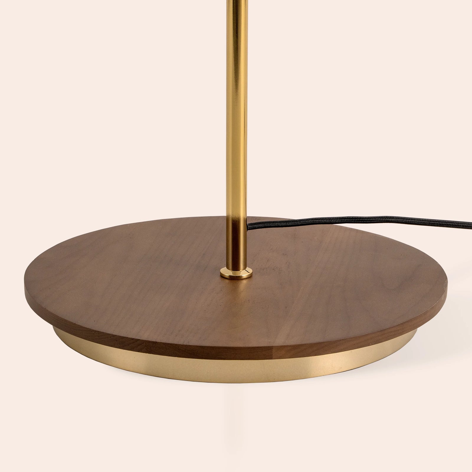 Brass cone floor lamp