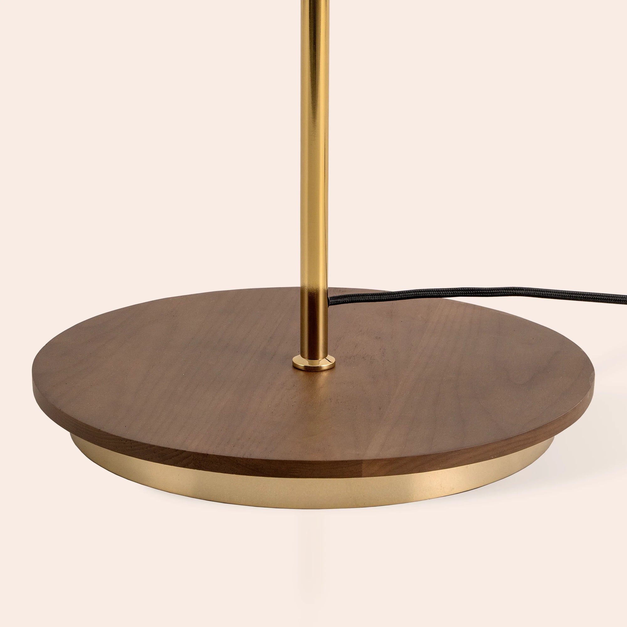 Brass cone floor lamp