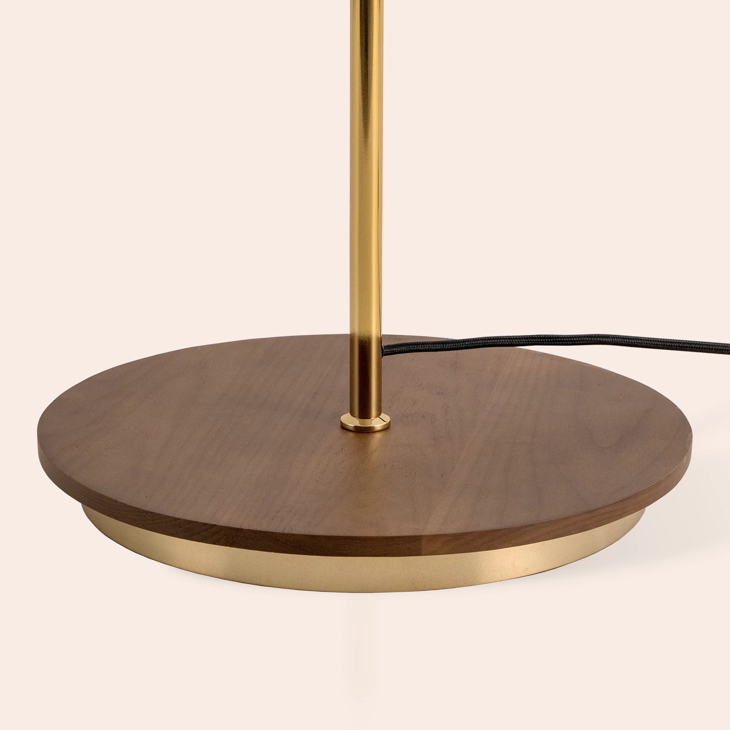 Brass cone floor lamp