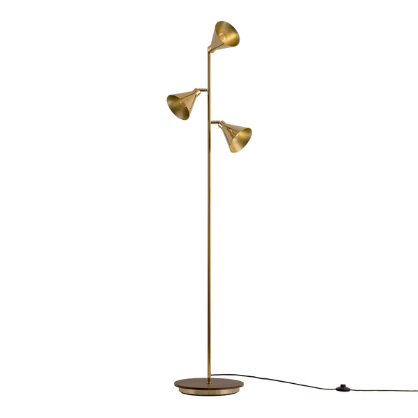 Brass Cone Floor Lamp