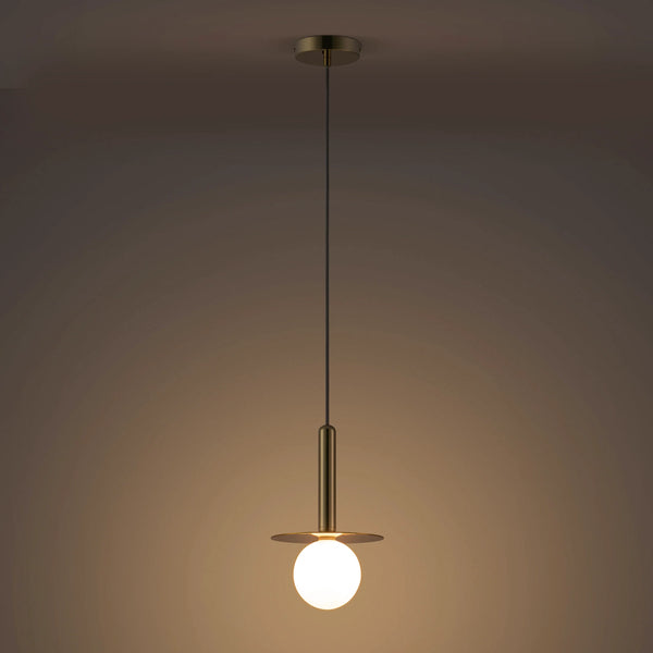 Brass Plate Pendant Ceiling Light