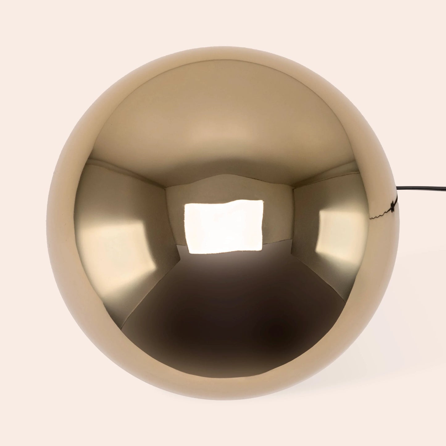 Brass mushroom dome table lamp