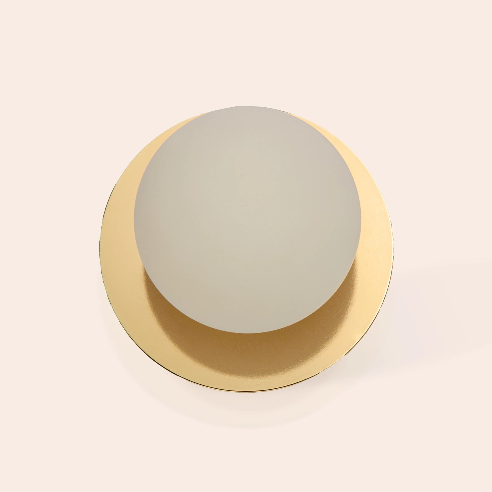 Brass opal disk rechargeable table lamp