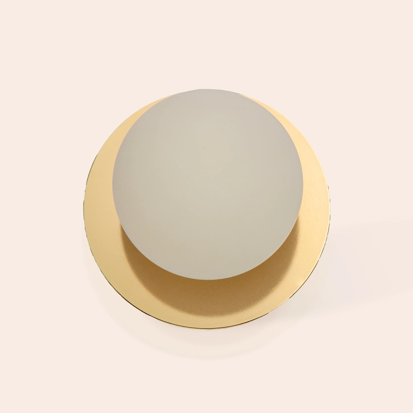 Brass opal disk rechargeable table lamp