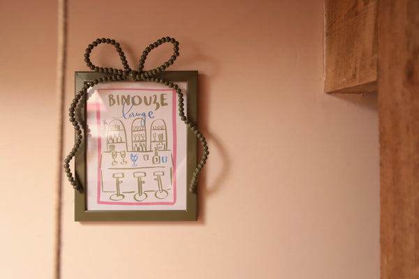 Beaded Bow Frame