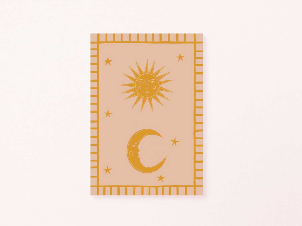 Sun and Moon art print — additional product photo of the design