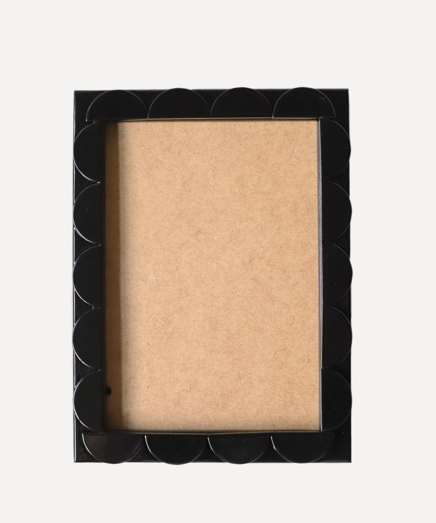 Black Lacquered Scallop Frame