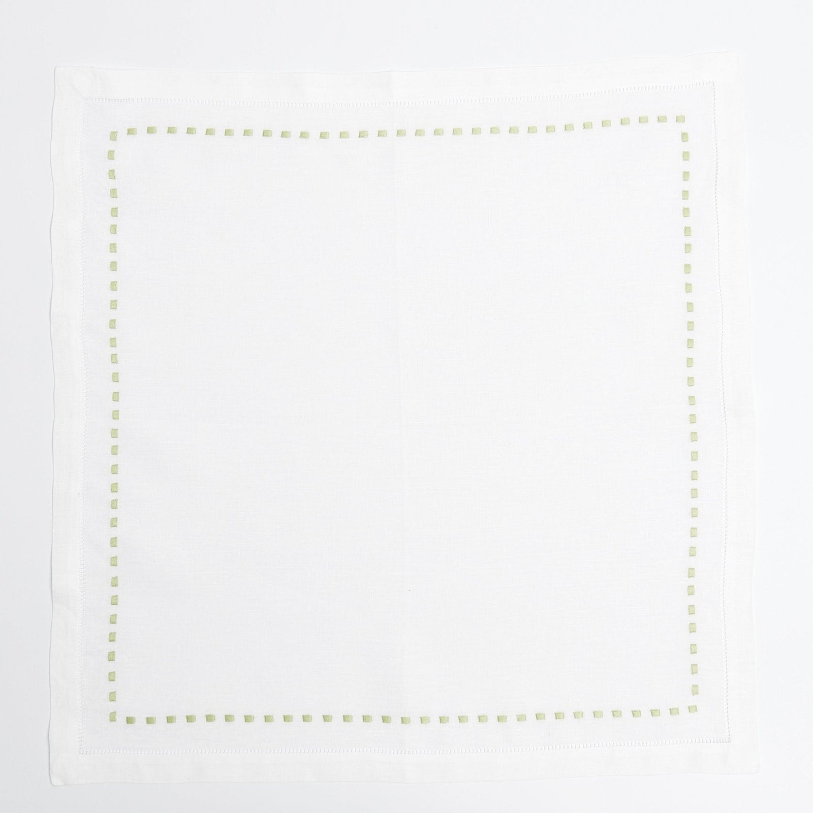 Green Dash Linen Napkins (set of 4)