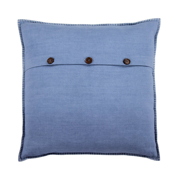 Hand Embroidered Birds Pillow Cover 20" x 20"